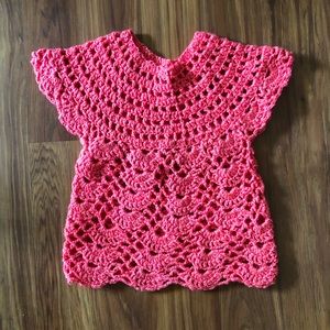 Handmade Crochet Knit dress/ dress shirt